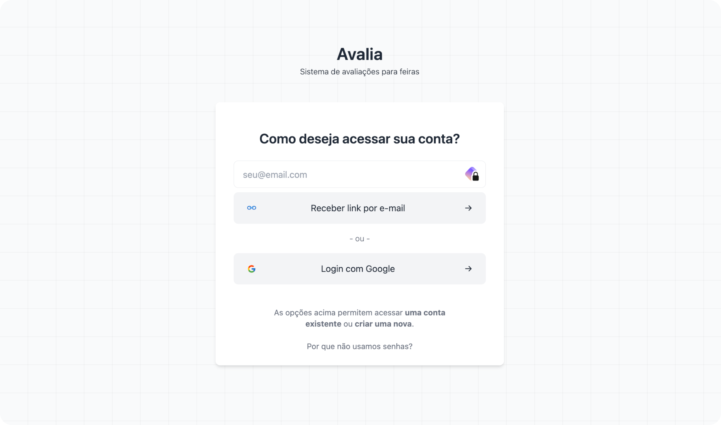 Login administrativo